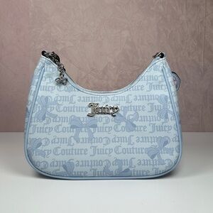 Juicy Couture Simply Sweet Coho Blue Star Shoulder Bag Rare HTF